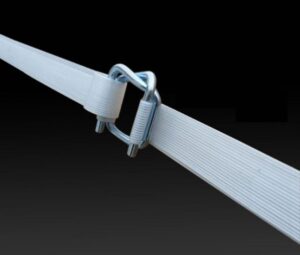 Roll of 25mm polyester composite strap – industrial packaging