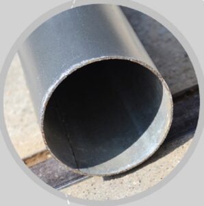Galvanized steel mirror pole mounted at carpark