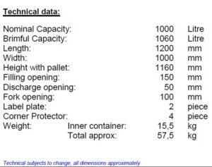 IBC Tank Malaysia with Steel Pallet Support