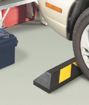 Rubber Parking Stopper Malaysia Durable Rubber Wheel Stopper Malaysia in Use
