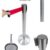 Stainless steel queue pole with retractable red belt Malaysia