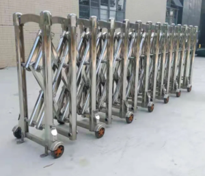 Stainless Steel Expandable Barrier Gate construction site use Malaysia