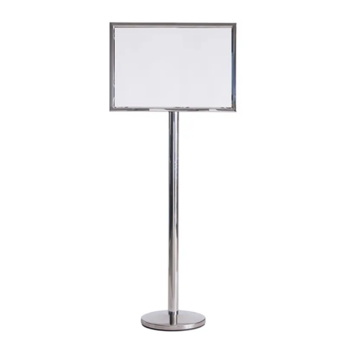 A3 display sign board stand Malaysia – BPDM heavy duty stainless steel 1320mm portrait orientation