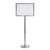 A3 display sign board stand Malaysia – BPDM heavy duty stainless steel 1320mm portrait orientation