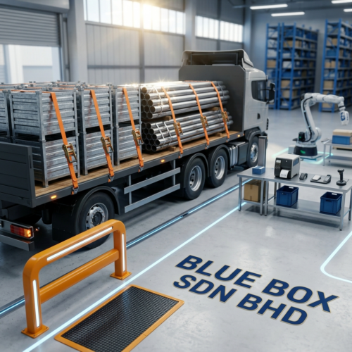 Warehouse safety barriers and pedestrian protection systems