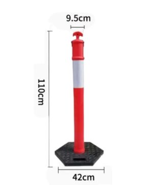 T-Top-Design-Traffic-Delineator-Post-BBIM-A01-00013 T-shaped top design traffic delineator post with carrying handle and chain holes Malaysia