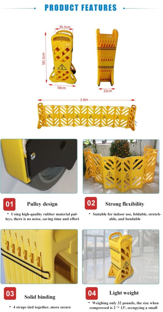 PP plastic guardrail folded compact storage Malaysia