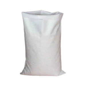 PP Woven Bag 60cm x 100cm – In-use shot — bag filled with bulk material (e.g., grain/sand) PP Woven Bag White – in-use shot — bag filled with bulk material (e.g., grain/sand)