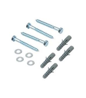 M10 Coach Screw & Nylon Plug Set – Close-up of the nylon plug ribbed body and flange Coach Screw Malaysia