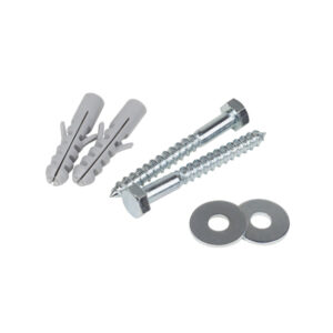 M10 Coach Screw & Nylon Plug Set – Coach screw and nylon plug set laid out on white background Coach Screw Malaysia