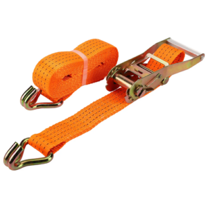 38mm x 10m Ratchet Tie Down Belt, 3 Ton – Full ratchet tie down belt, coiled, on white background Ratchet Tie Down Belt Malaysia