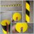 1m EVA Corner Protector Black Yellow – In-use shot — protector fitted on a rack or panel edge EVA Corner Protector Malaysia